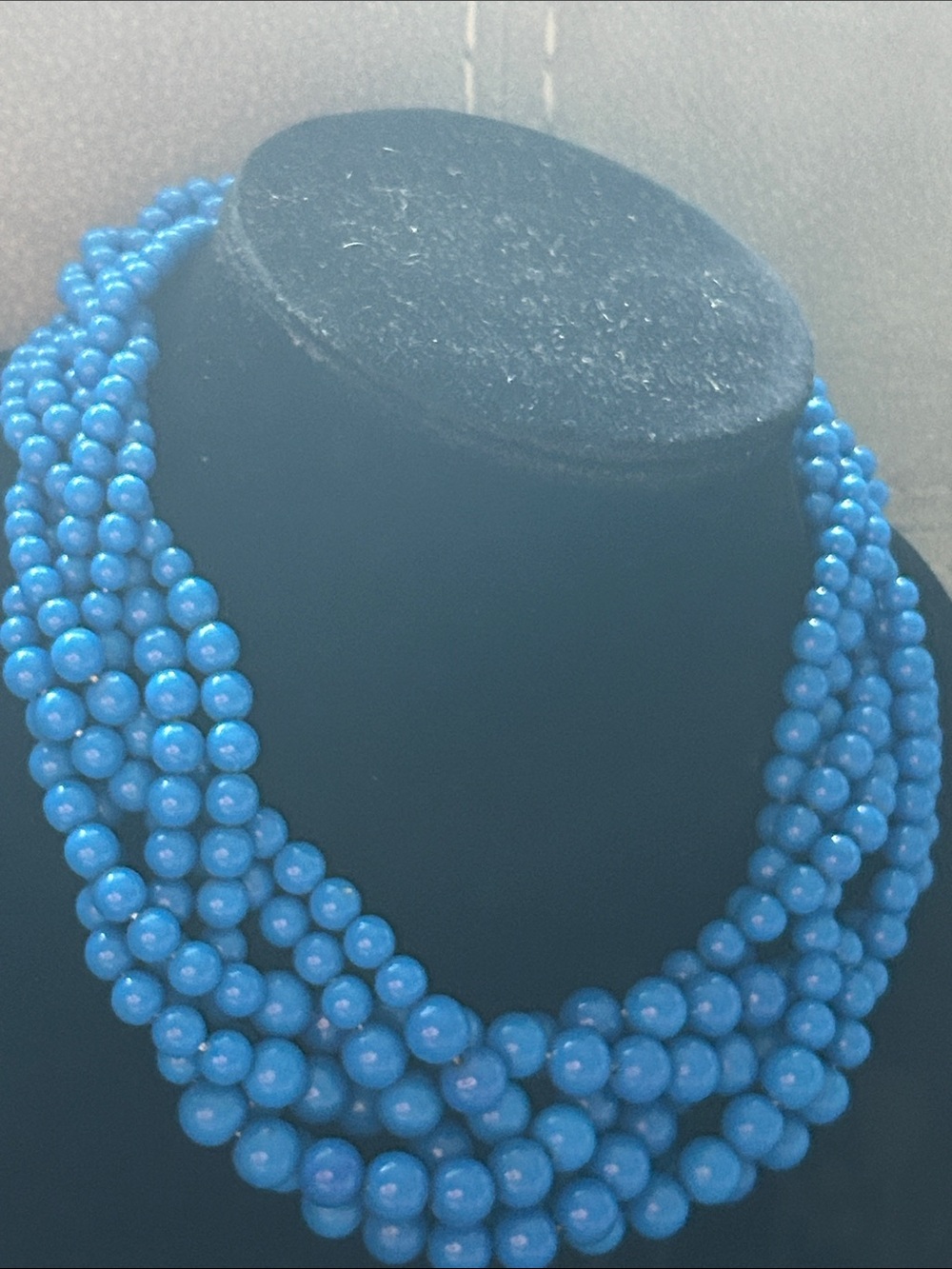 NWOT Blue Multi-Strand Beaded Statement Necklace - Women Jewelry